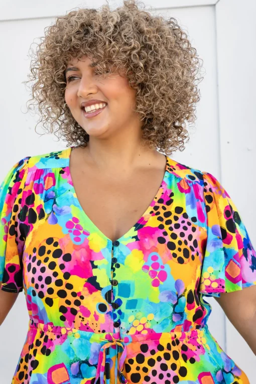 Bonnie Maxi Dress in Messy Mind by Kasey Rainbow