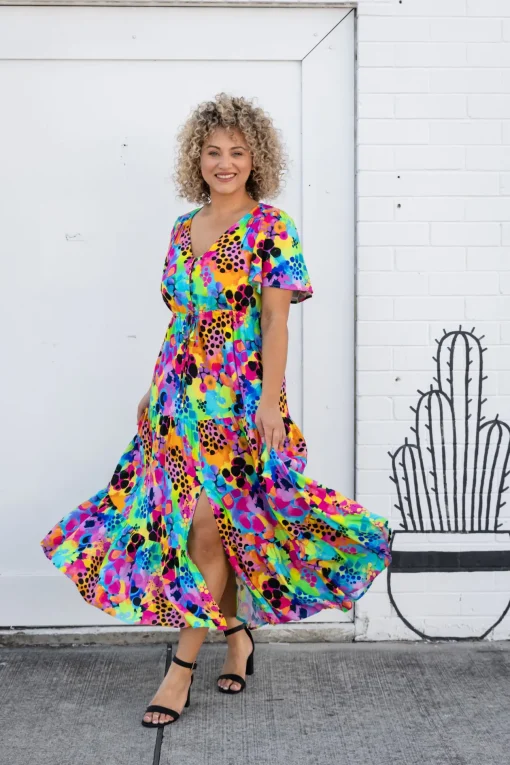 Bonnie Maxi Dress in Messy Mind by Kasey Rainbow