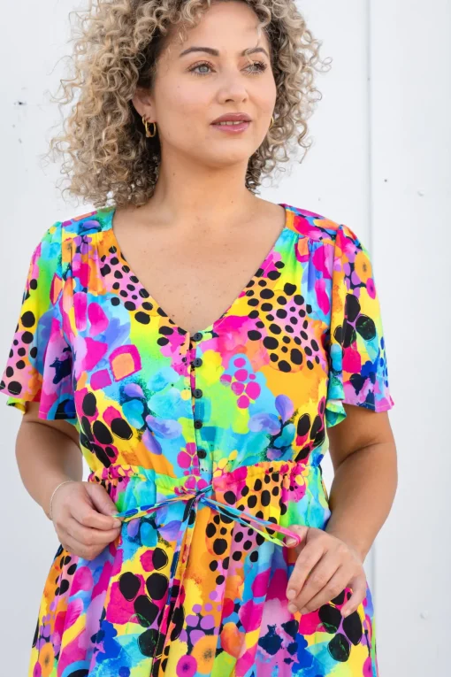 Bonnie Maxi Dress in Messy Mind by Kasey Rainbow