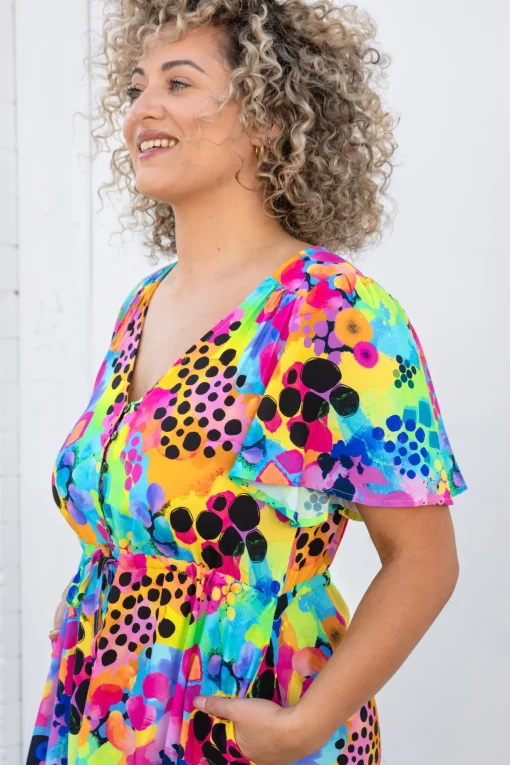 Bonnie Maxi Dress in Messy Mind by Kasey Rainbow
