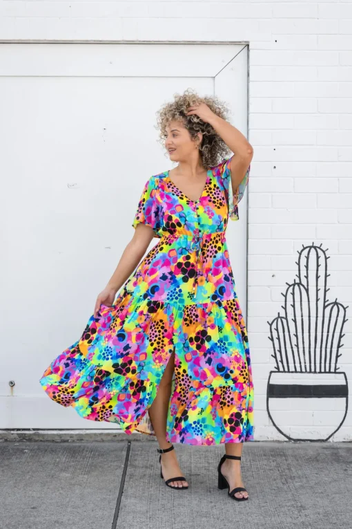 Bonnie Maxi Dress in Messy Mind by Kasey Rainbow