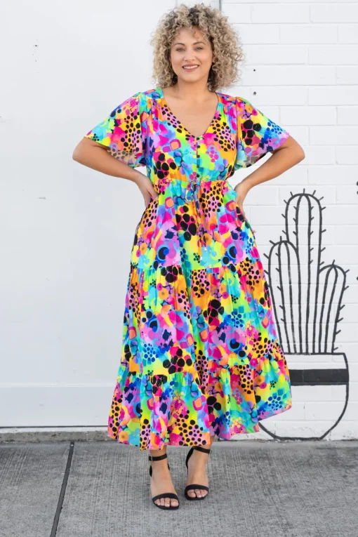 Bonnie Maxi Dress in Messy Mind by Kasey Rainbow