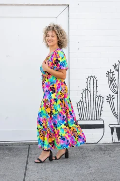 Bonnie Maxi Dress in Messy Mind by Kasey Rainbow