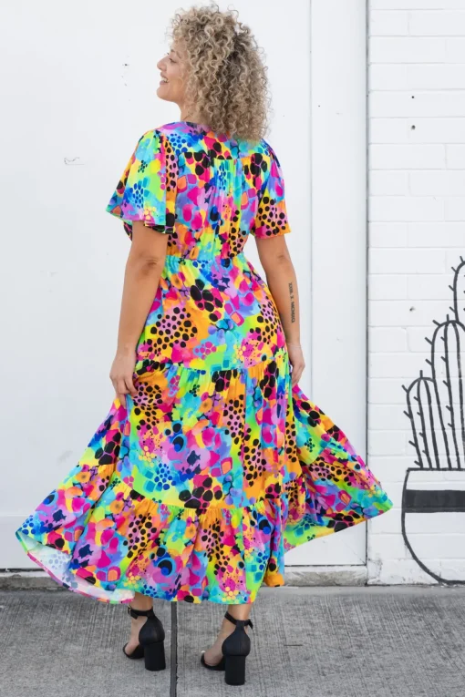 Bonnie Maxi Dress in Messy Mind by Kasey Rainbow