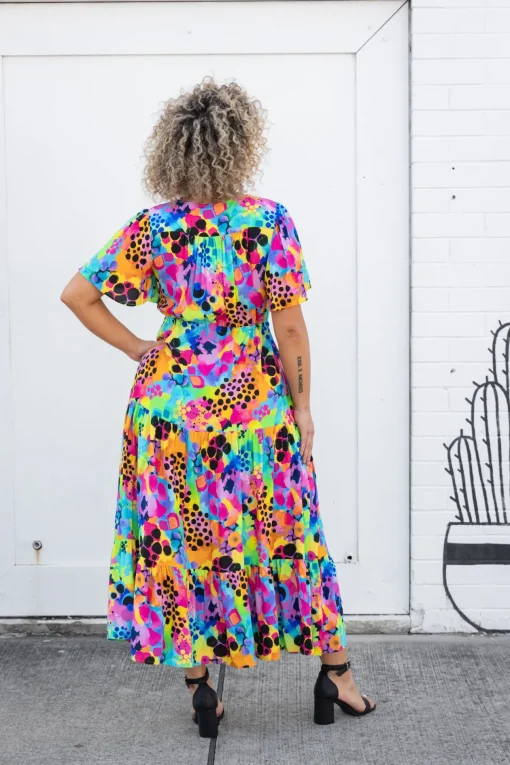 Bonnie Maxi Dress in Messy Mind by Kasey Rainbow