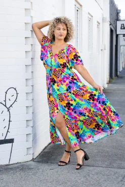 Bonnie Maxi Dress in Messy Mind by Kasey Rainbow