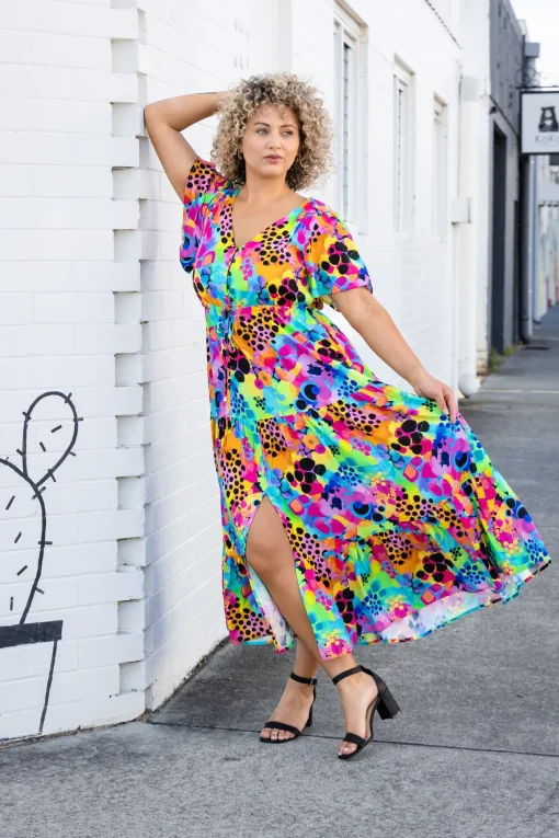Bonnie Maxi Dress in Messy Mind by Kasey Rainbow