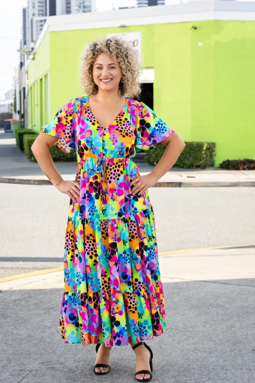 Bonnie Maxi Dress in Messy Mind by Kasey Rainbow