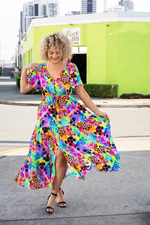 Bonnie Maxi Dress in Messy Mind by Kasey Rainbow