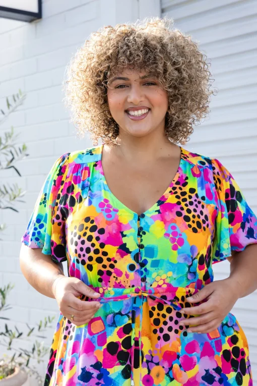 Bonnie Maxi Dress in Messy Mind by Kasey Rainbow