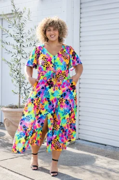Bonnie Maxi Dress in Messy Mind by Kasey Rainbow