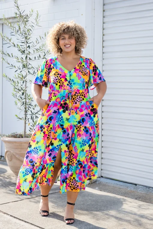 Bonnie Maxi Dress in Messy Mind by Kasey Rainbow