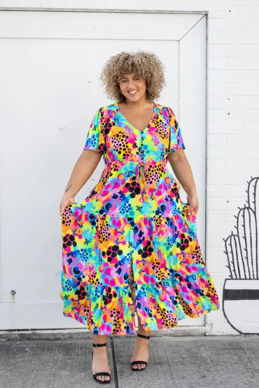 Bonnie Maxi Dress in Messy Mind by Kasey Rainbow