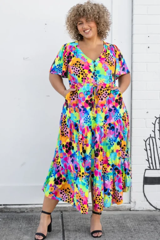 Bonnie Maxi Dress in Messy Mind by Kasey Rainbow