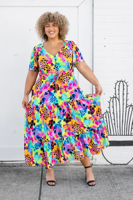 Bonnie Maxi Dress in Messy Mind by Kasey Rainbow