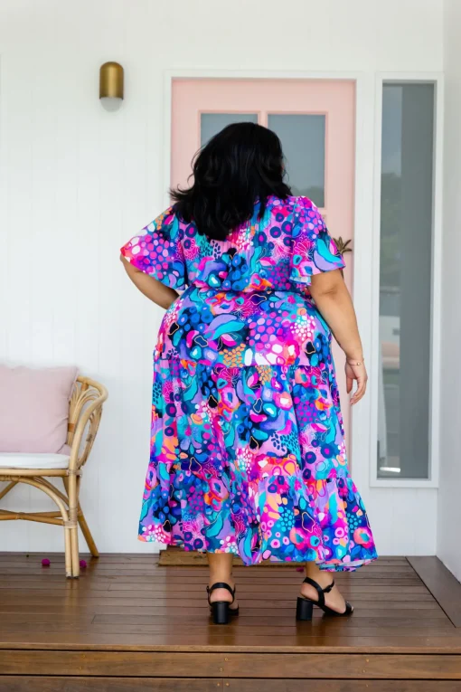 Bonnie Maxi Dress in Midnight Safari by Kasey Rainbow