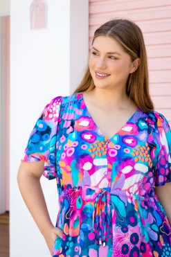 Bonnie Maxi Dress in Midnight Safari by Kasey Rainbow
