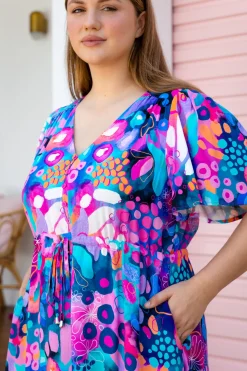 Bonnie Maxi Dress in Midnight Safari by Kasey Rainbow