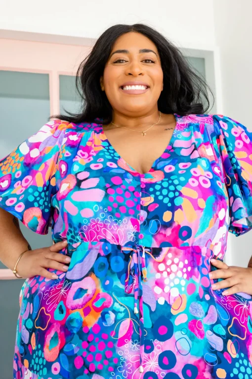 Bonnie Maxi Dress in Midnight Safari by Kasey Rainbow