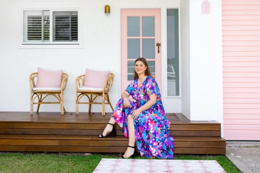 Bonnie Maxi Dress in Midnight Safari by Kasey Rainbow