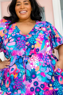 Bonnie Maxi Dress in Midnight Safari by Kasey Rainbow
