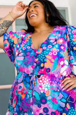 Bonnie Maxi Dress in Midnight Safari by Kasey Rainbow