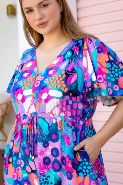 Bonnie Maxi Dress in Midnight Safari by Kasey Rainbow