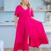 Bonnie Maxi Dress in Pink