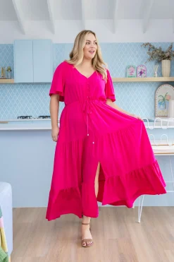 Bonnie Maxi Dress in Pink