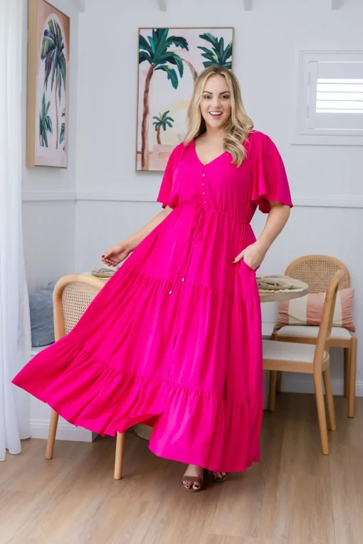 Bonnie Maxi Dress in Pink