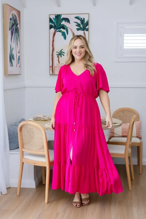 Bonnie Maxi Dress in Pink