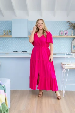 Bonnie Maxi Dress in Pink