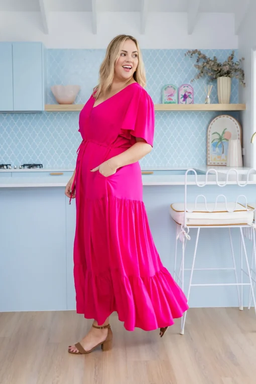 Bonnie Maxi Dress in Pink