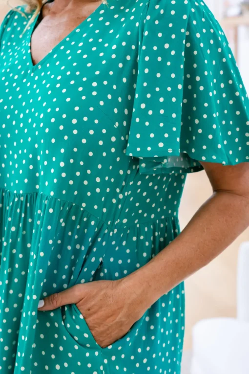 Brianna Dress in Green