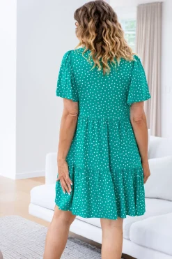 Brianna Dress in Green
