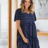 Brianna Dress in Navy