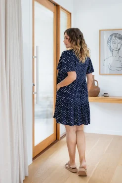 Brianna Dress in Navy