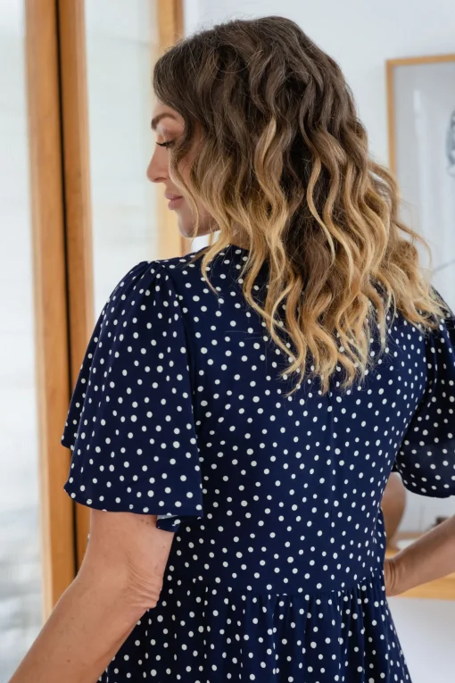 Brianna Dress in Navy
