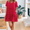Brianna Dress in Red