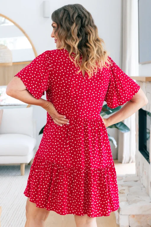 Brianna Dress in Red