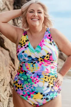 Burleigh Tankini Top in Kasey Swim by Kasey Rainbow