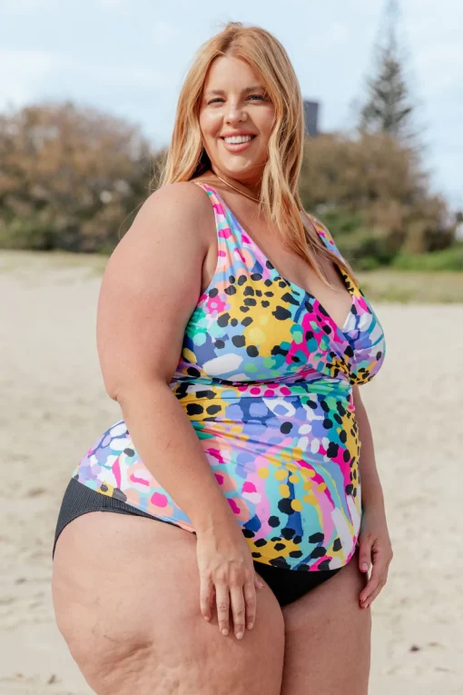 Burleigh Tankini Top in Kasey Swim by Kasey Rainbow