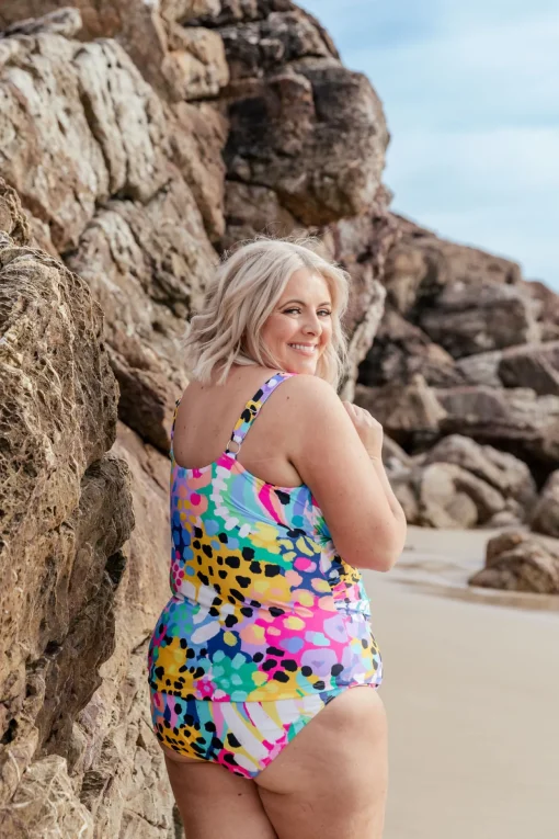 Burleigh Tankini Top in Kasey Swim by Kasey Rainbow