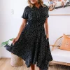 Cameron Dress in Black & White