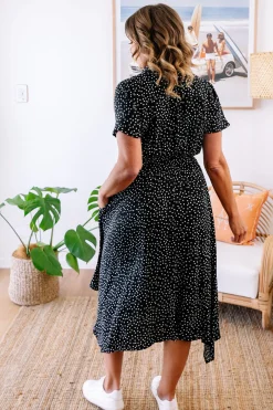 Cameron Dress in Black & White