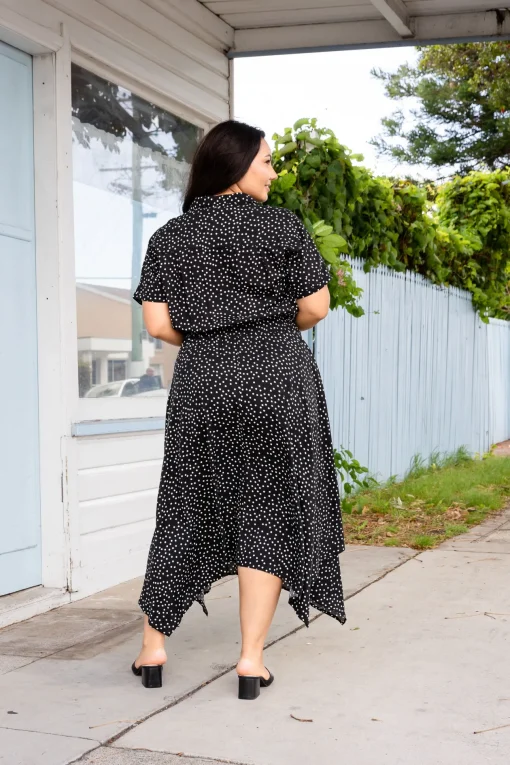 Cameron Dress in Black & White