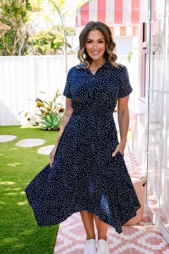Cameron Dress in Navy