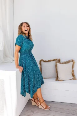 Cameron Dress in Teal