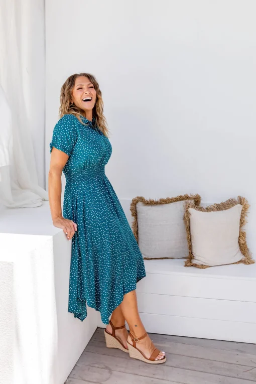 Cameron Dress in Teal