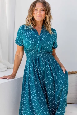 Cameron Dress in Teal